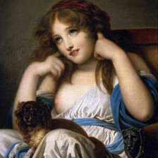 Оригинал схемы вышивки «портрет девушки» (№1871095)