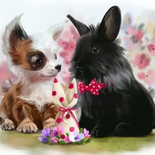 Схема вышивки «Друзья»