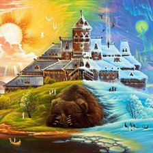 Схема вышивки «"Пробуждение" А.Б. Угланов»