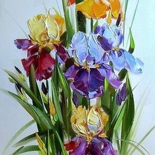 Схема вышивки «ИРИСЫ»