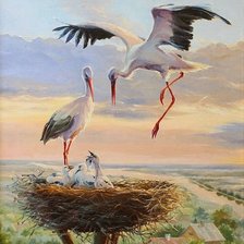 Схема вышивки «птицы»