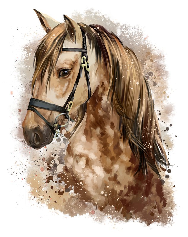 Лошадка - рисунок, лошадка, животные, лошадь - оригинал