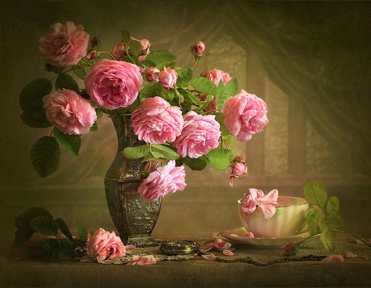 Розы - букет, натюрморт, розы, цветы - оригинал