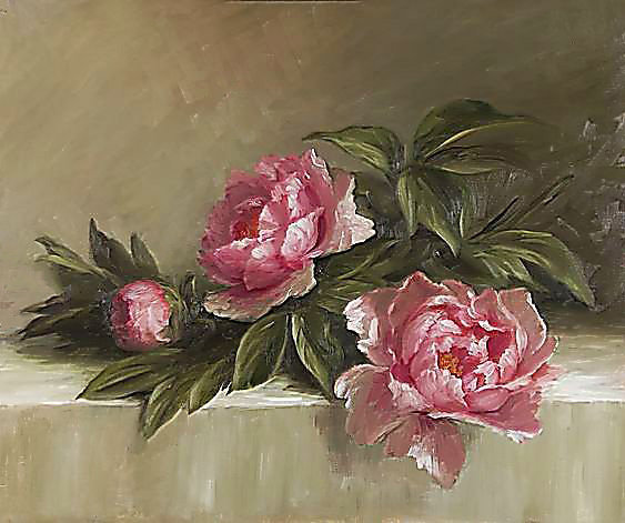 Розы. - цветы, живопись., натюрморт - оригинал