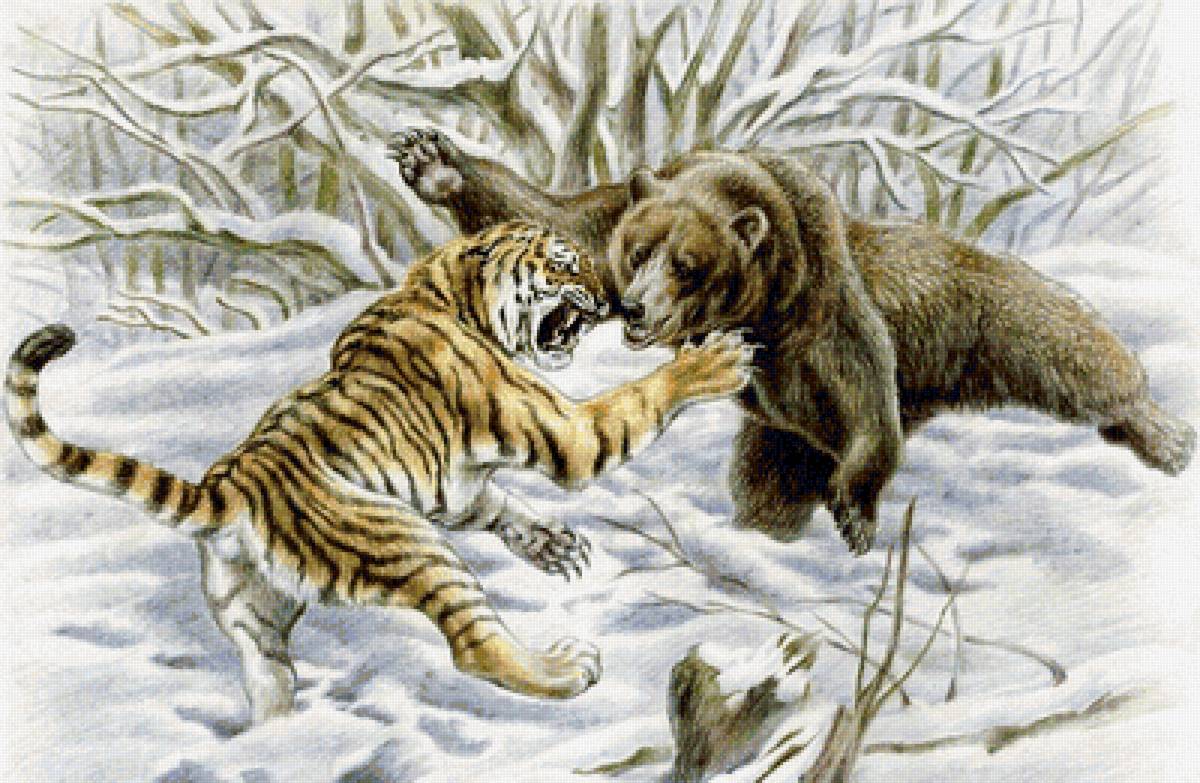 Встреча - животные, звери - предпросмотр