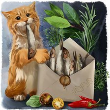 Схема вышивки «Посылка»