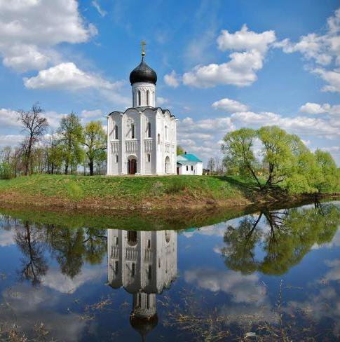 Покров на Нерли - река небо, храм - оригинал
