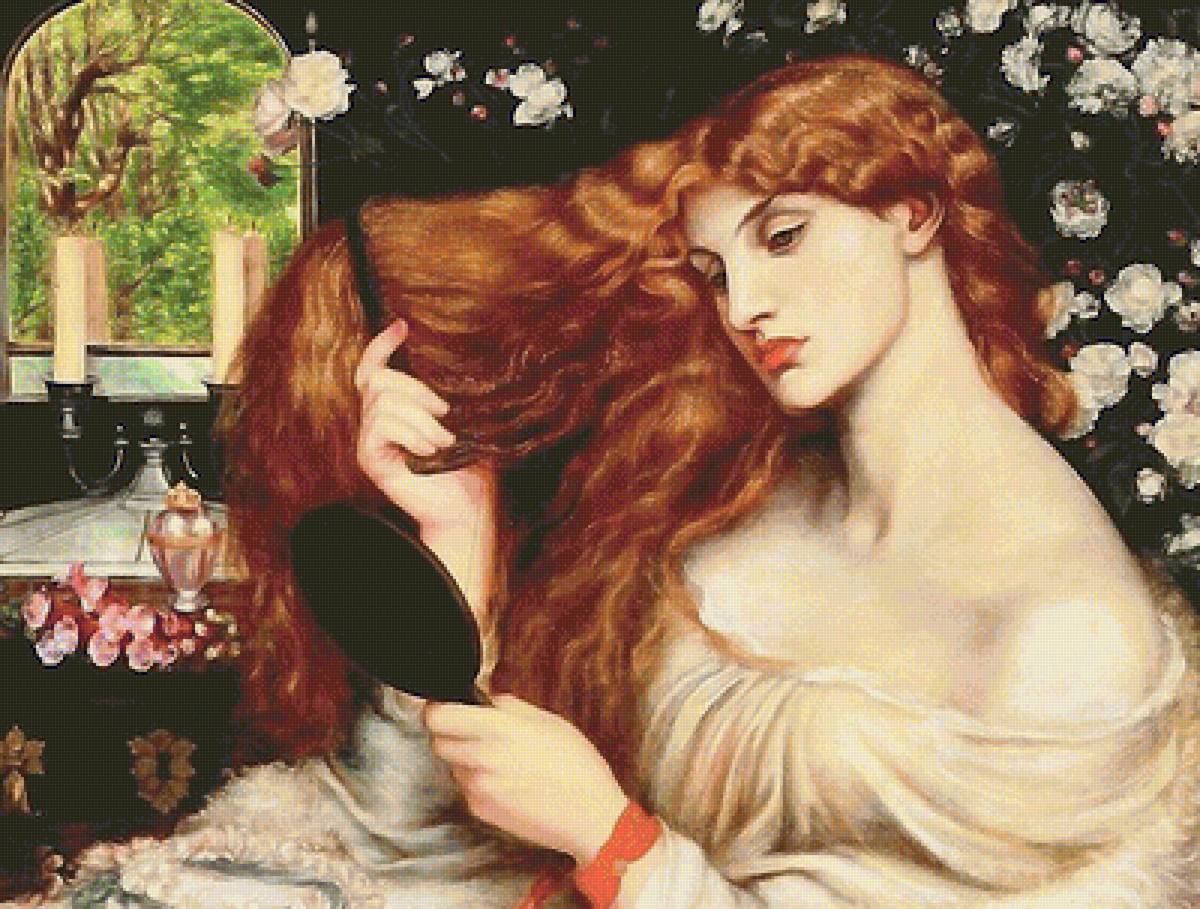 рыжие локоны - картина - предпросмотр