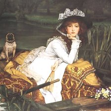 дама в лодке