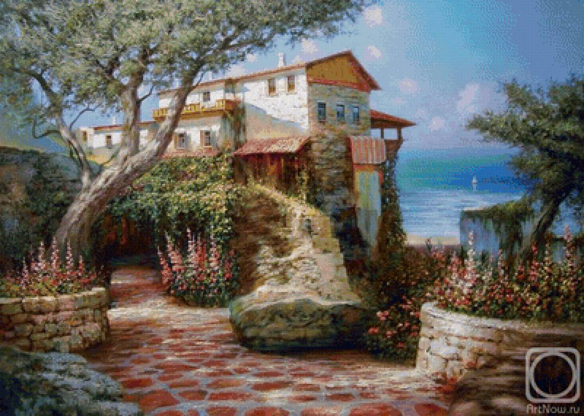 Дом у моря - дом, море - предпросмотр