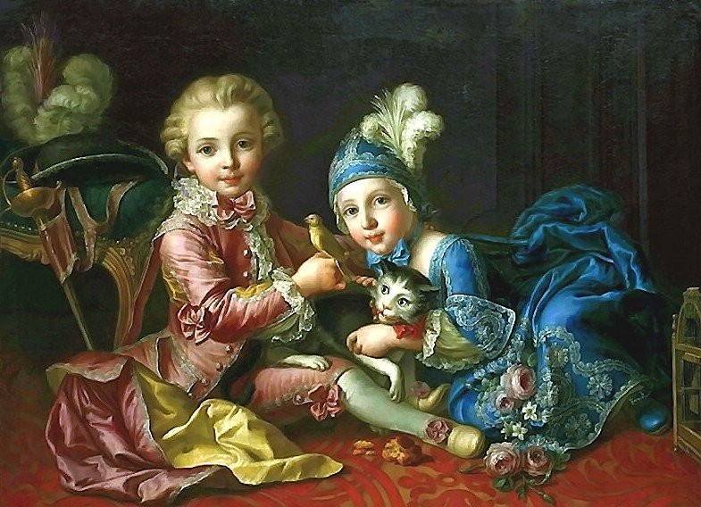 картина - francois-hubert-drouais-(pa - оригинал