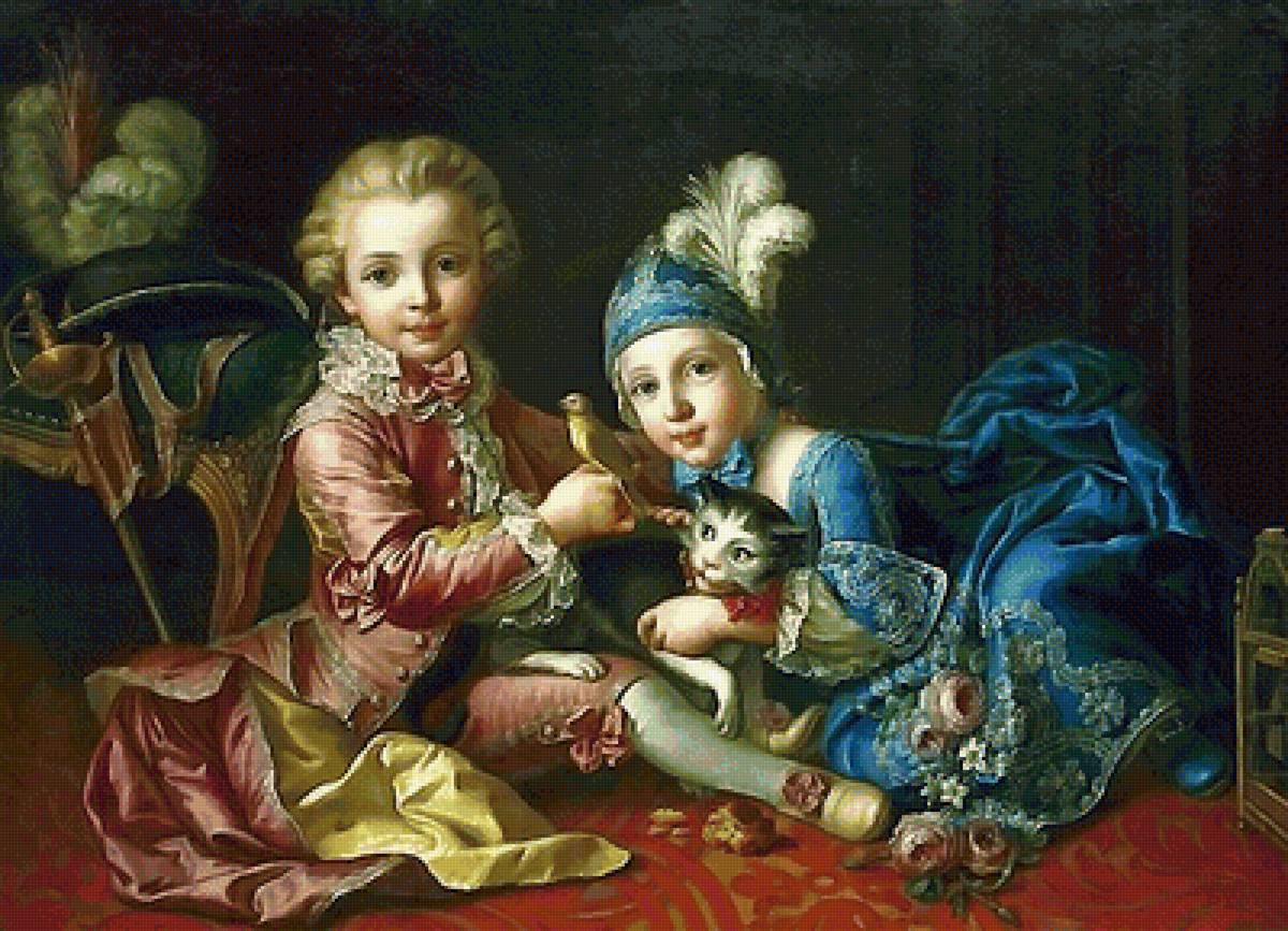 картина - francois-hubert-drouais-(pa - предпросмотр