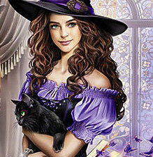 Схема вышивки «Ведьмочка»