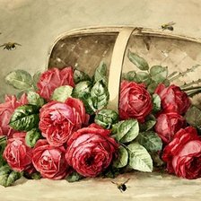 Оригинал схемы вышивки «Кто уронил розы?» (№1879688)