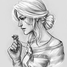 Схема вышивки «Девушка»