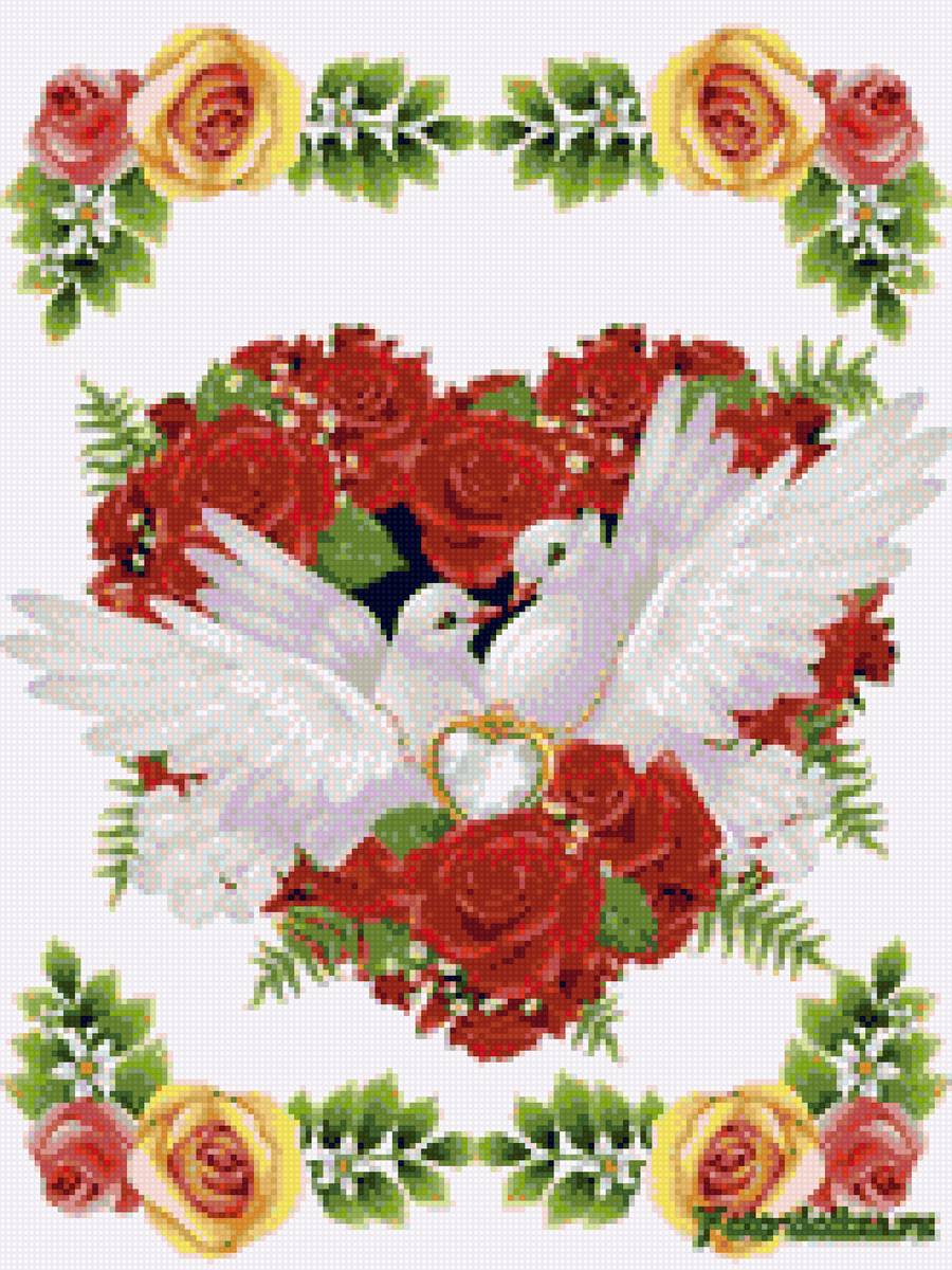 Голуби - сладкая парочка - предпросмотр