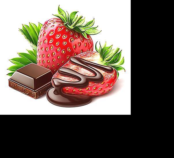 Серия "Десерт".  Клубника в шоколаде - фрукты, клубника, шоколад, десерт - оригинал