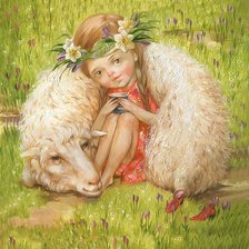 Схема вышивки «Овен или Тепло весны»