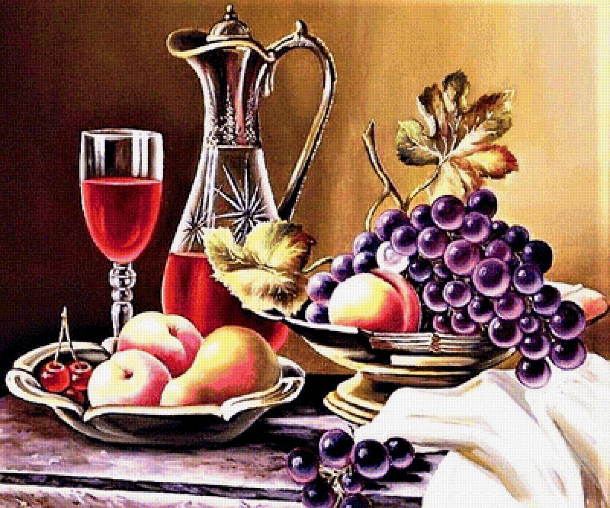 №1882394 - натюрморт, виноград - предпросмотр