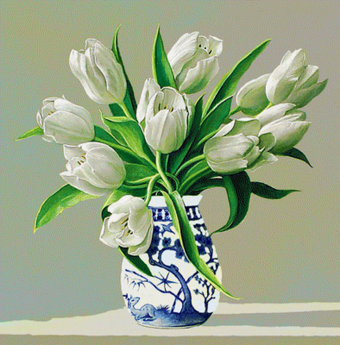 Натюрморт. - живопись., цветы, натюрморт - предпросмотр