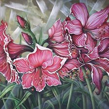 Схема вышивки «цветы»