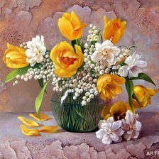 Схема вышивки «яркий букет»