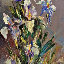 Схема вышивки «цветы в вазе»