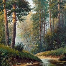 Схема вышивки «пейзаж»