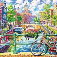 Схема вышивки «Амстердамский Канал»