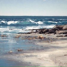 Схема вышивки «море Мэтт Смит»