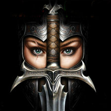 Схема вышивки «Девушка»