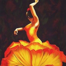 Схема вышивки «дама-цветок»