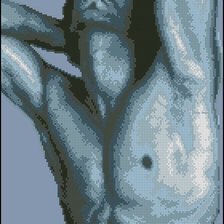 Схема вышивки «он»