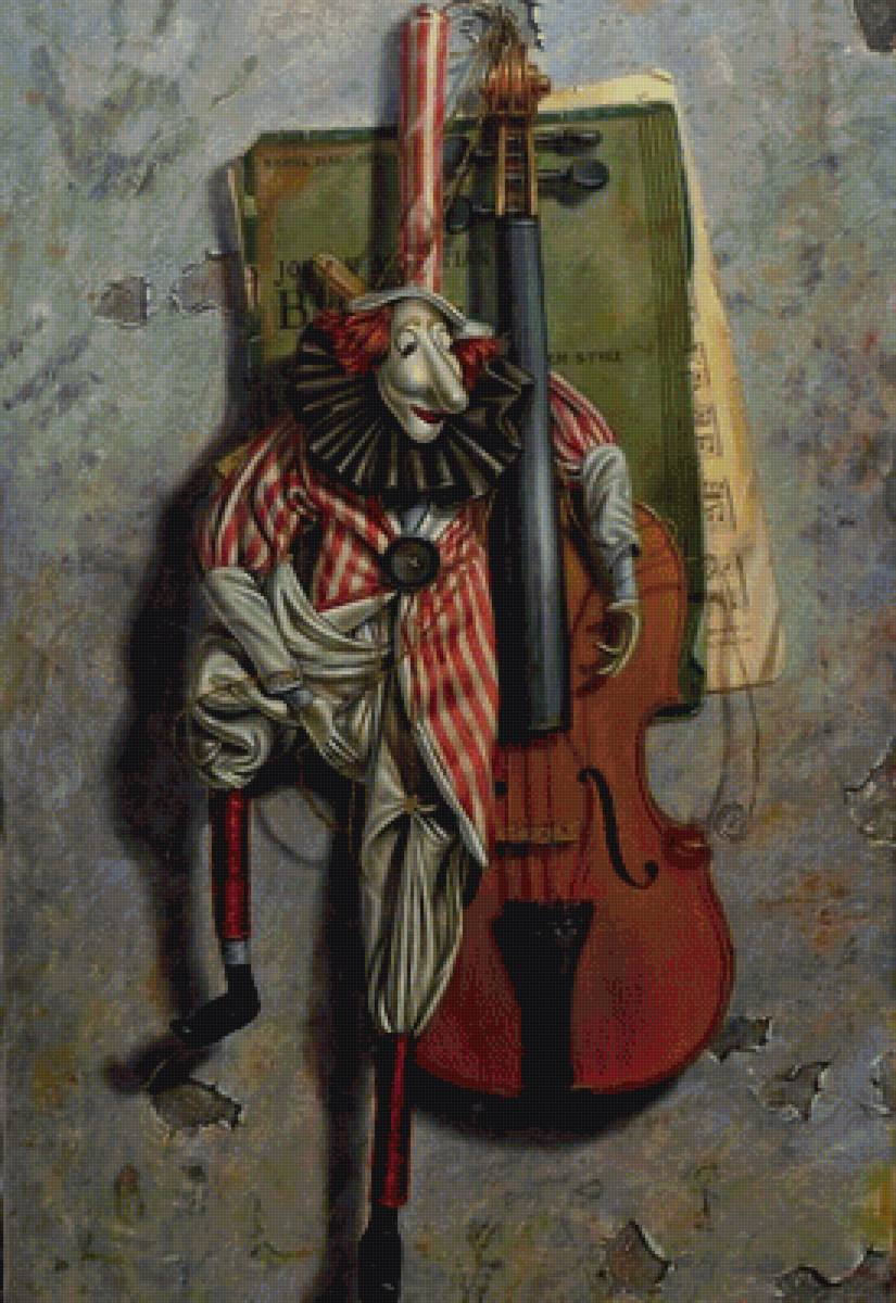 кукла и скрипка - предпросмотр