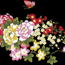 Схема вышивки «Цветы»