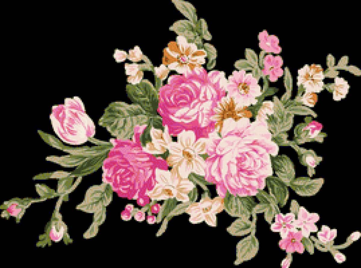 Цветы - цветы, рисунок - предпросмотр