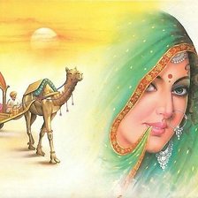 Схема вышивки «красавица востока»