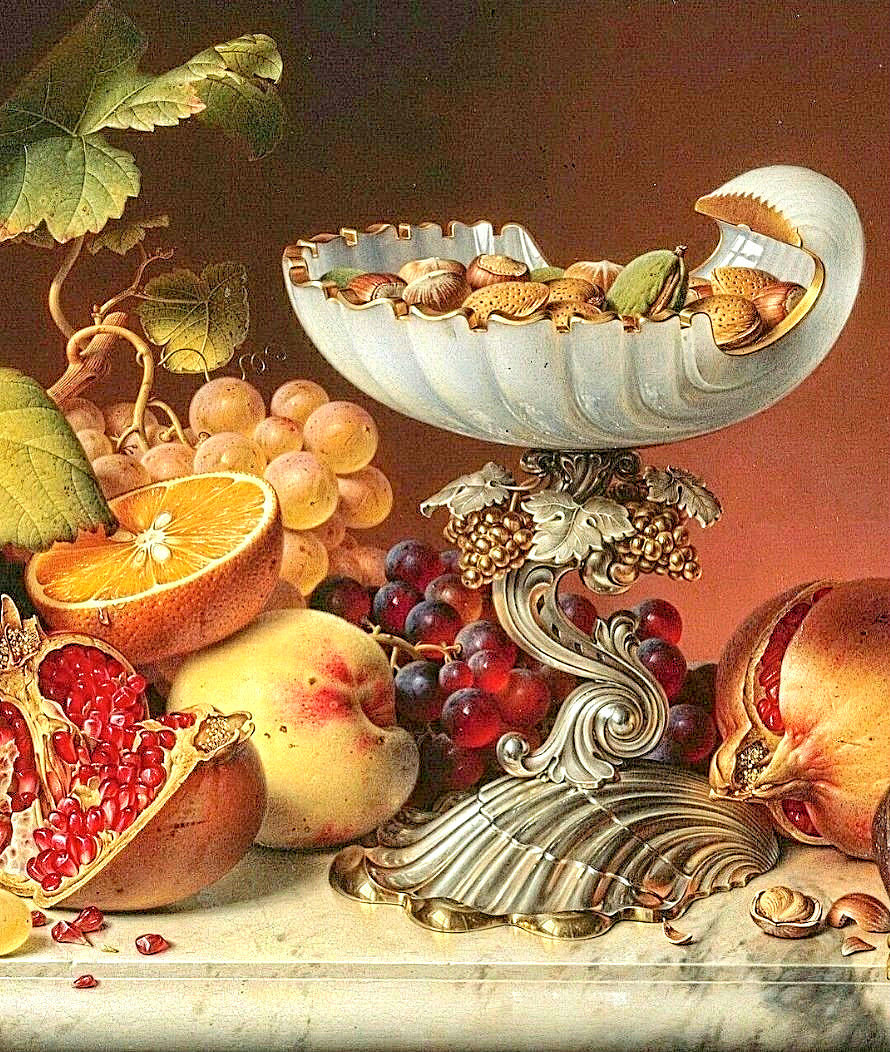 Натюрморт - виноград, гранат - оригинал