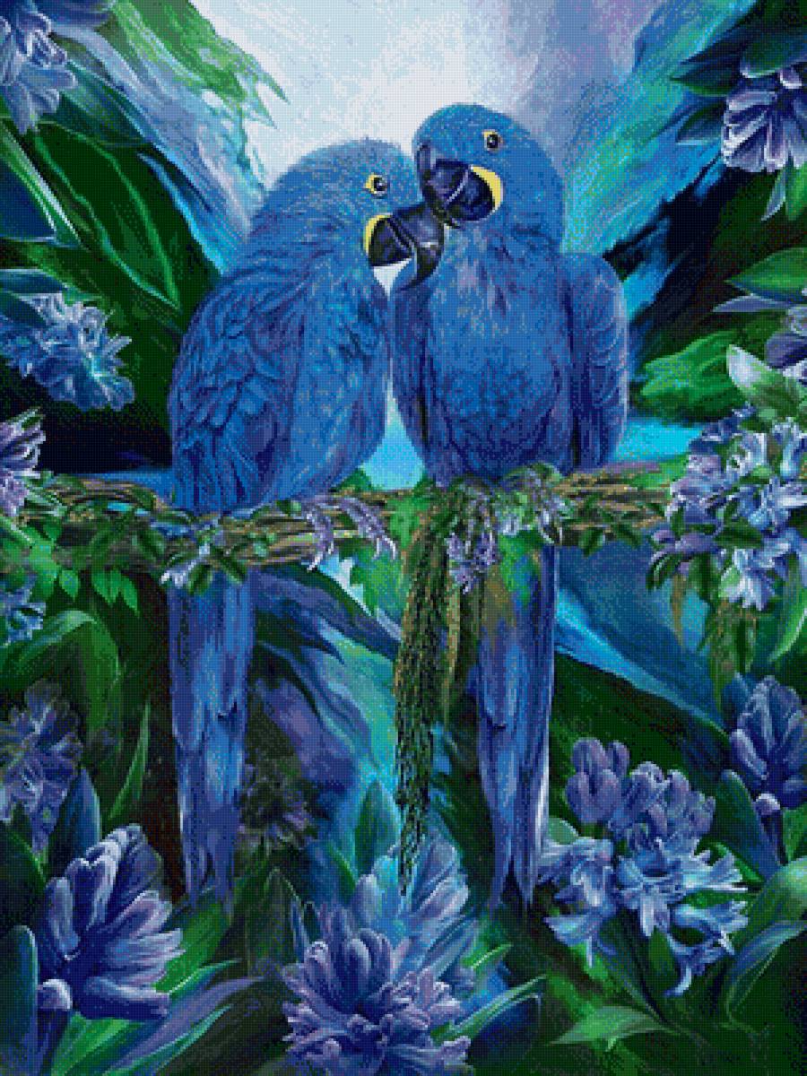 Две синие птицы. Цифровая живопись Кэрол Каваларис попугаи. Кэрол Каваларис птицы. Кэрол Каваларис картины птицы. Цифровая живопись Кэрол Каваларис животные и птицы.