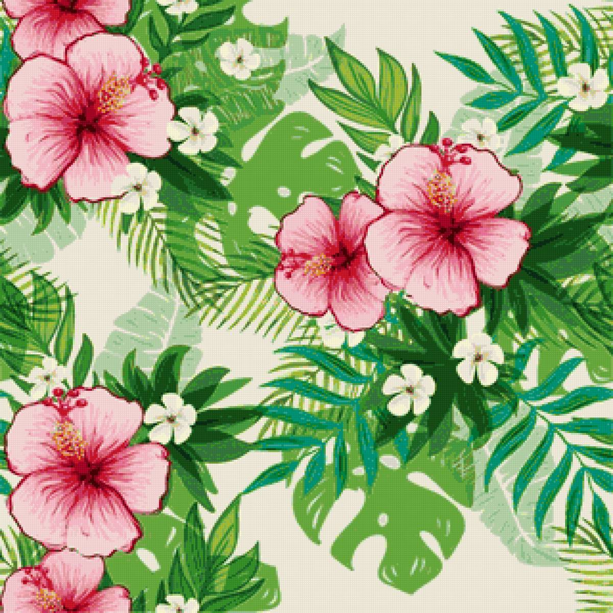 Цветы - рисунок, узор, цветы - предпросмотр