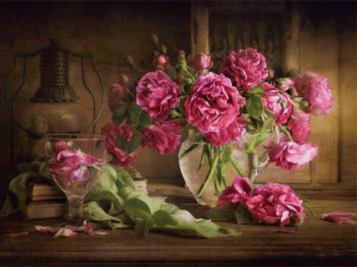 Натюрморт - натюрморт, букет, цветы - предпросмотр