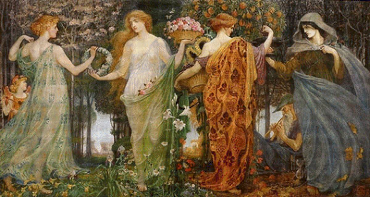 ЖЕНСКИЙ ОБРАЗ В ЖИВОПИСИ - женский образ в живописи, by walter crane - предпросмотр