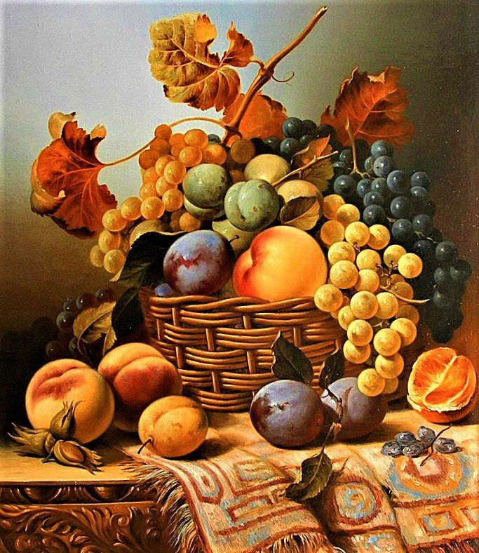 №1894428 - натюрморт, виноград - оригинал