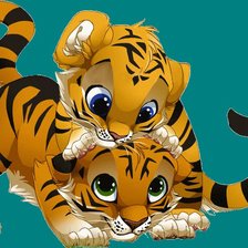 Схема вышивки «тигрули»