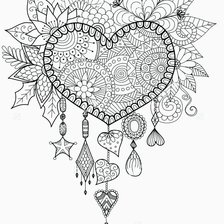 Схема вышивки «сердце»