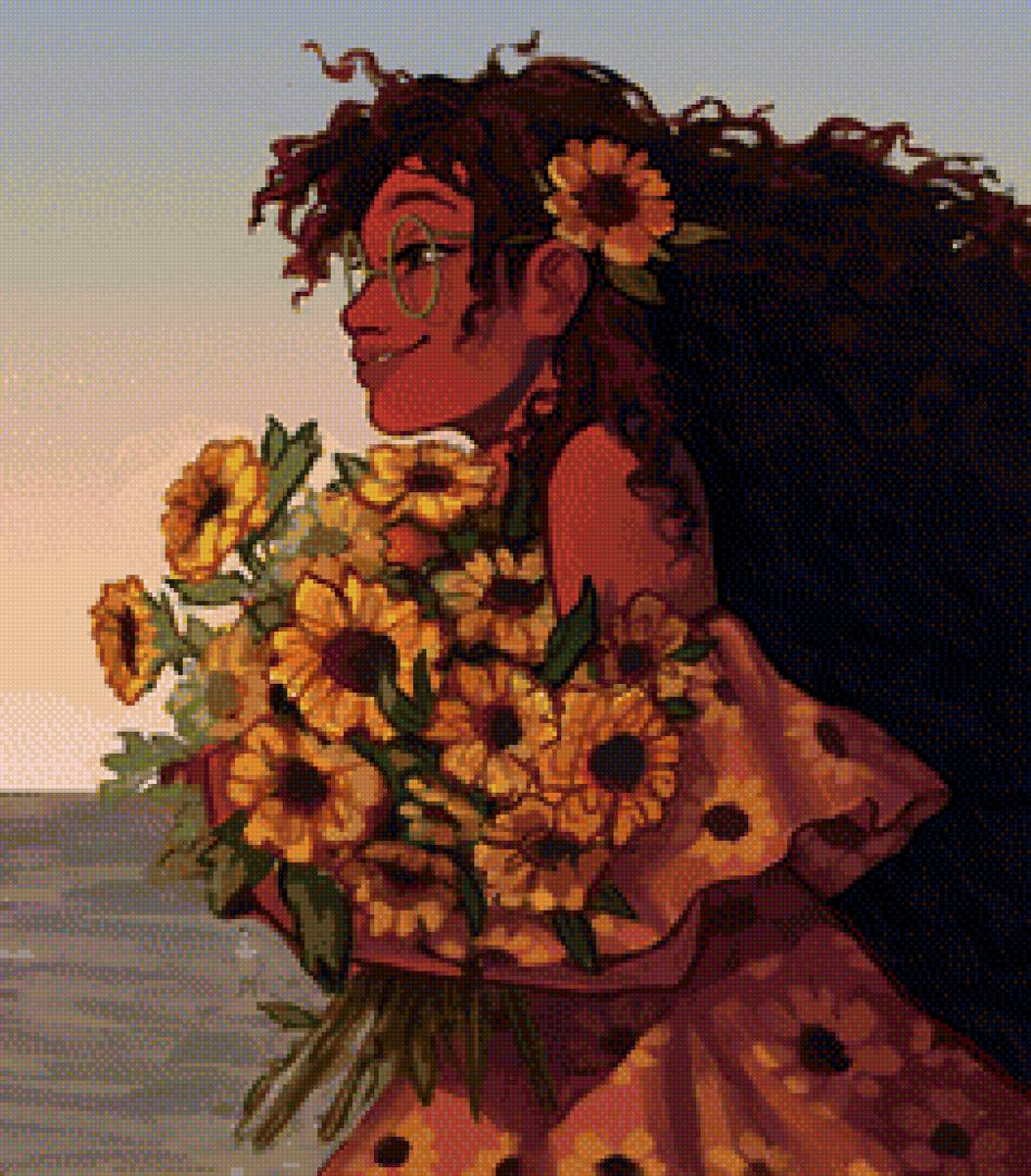 Без_названия1 - девушка, цветы - предпросмотр