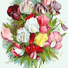 Схема вышивки «цветы»