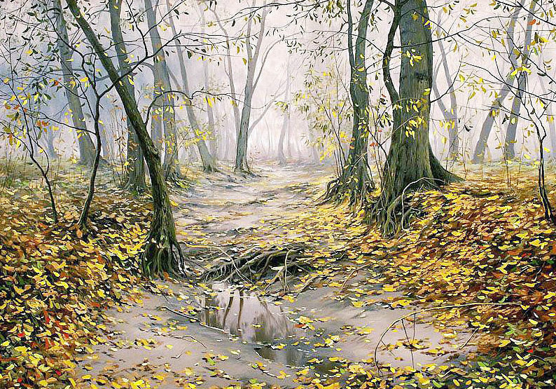 После дождя - осень, парк - оригинал