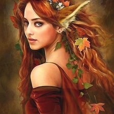 Схема вышивки «Девушка»