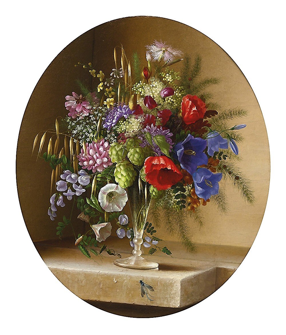 натюрморт - картина, цветы, букет - оригинал